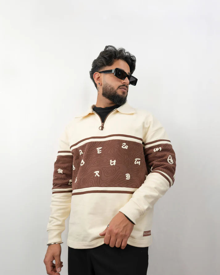 Gurmukhi Oversized Polo