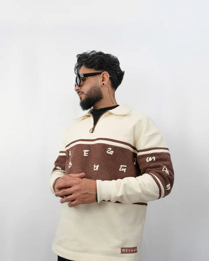 Gurmukhi Oversized Polo